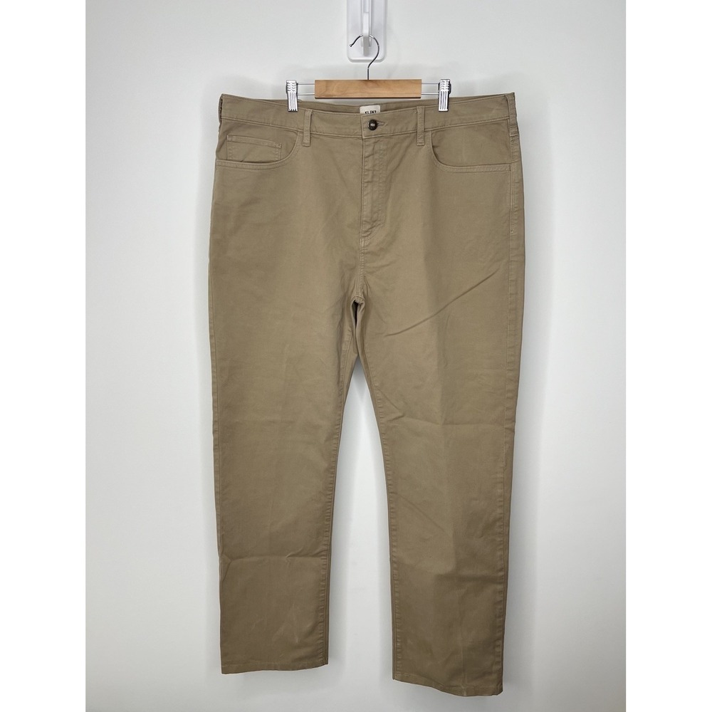 Huckberry Flint and Tinder Pants Mens 40x31 Beige Straight Fit 5-Pocket Casual
